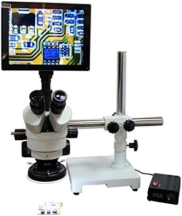 Radikal PCB Muayene Lehimleme Mobil Onarım Mücevher Yapımı Biyoloji Diseksiyonu 20x-40x 3D Stereo XYZ Mikroskop 100mm / 4 Çalışma