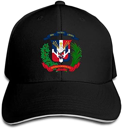 Dominik Cumhuriyeti Bayrağı Unisex beyzbol şapkası Ayarlanabilir Şapka Sandviç Kap Hip Hop Şapka Kamyon şoförü baba şapkası