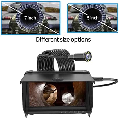 Endoskopik kamera Su Geçirmez IP68 Kanalizasyon Endoskop 1080 P 24mm Balıkçılık Endoskop İle 5/7 İnç Lcd Ekran Endüstriyel Endoskop