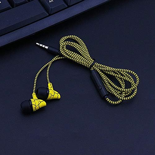 MP3 MP4 Zodrq(Bule)için Mic Handsfree Kulaklık ile Kablolu Kulaklık 3.5 mm Çatlak Kulaklık