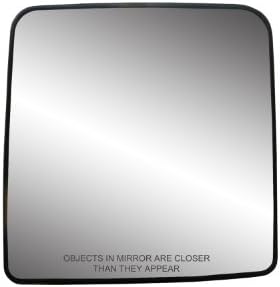 Yolcu Tarafı Isıtmasız Ayna Camı w/ destek plakası, Jeep Wrangler, Wrangler JK 2018, 6 5/16 x 6 1/8 x 8 1/8