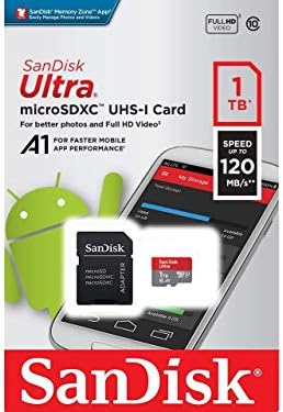 Ultra 1 TB microSDXC, SanFlash ve SanDisk tarafından Doğrulanan Google Pixel 3 Lite Plus için Çalışır (A1/C10/U1/8 k/120MBs)
