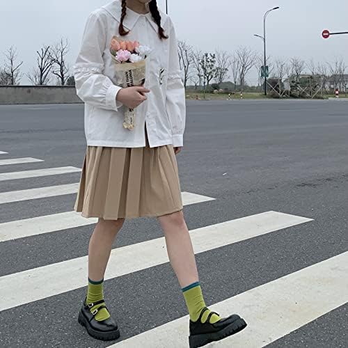 Tenis yüksek belli Japonya pilili patenci etek ince astar şort kadınlar kız için