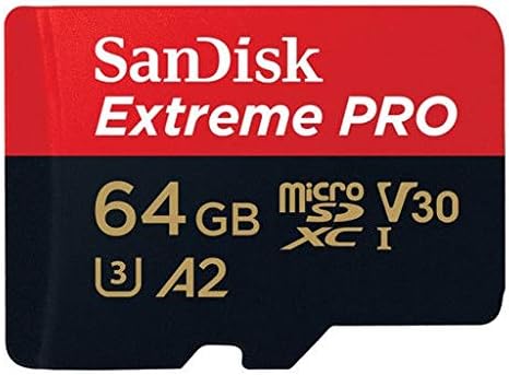 64 GB SanDisk Micro SDXC Extreme Pro Hafıza Kartı (İki Paket) DJI Mavic 2 ile Çalışır, Pro, Zoom, Kıvılcım, Phantom 4, Quadcopter