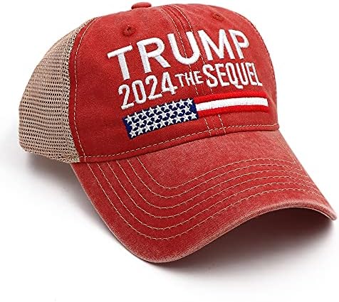 Engmoo Trump 2024 Şapka, Trump 2024 Tutmak Amerika Büyük Şapka Camo beyzbol şapkası ABD Bayrağı ile MAGA Ayarlanabilir Kap