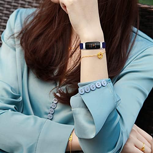 Fitbit Luxe için Fit/ Luxe SE Bantları Kadın Erkek, streç Ayarlanabilir Elastik Naylon Bilezik Kayışı Yedek saat kayışı Bilekliği