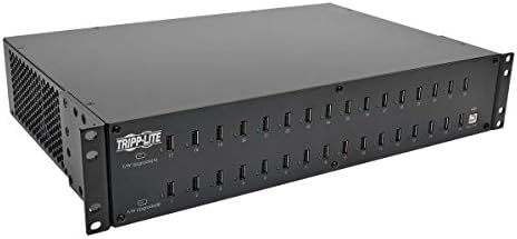 Tripp Lite 32-Port USB Şarj İstasyonu Hub W/Senkronizasyon 5 V 80A (400 W) Tabletler ve Akıllı Telefonlar için Rafa 2Urm (U280-032-Rm)