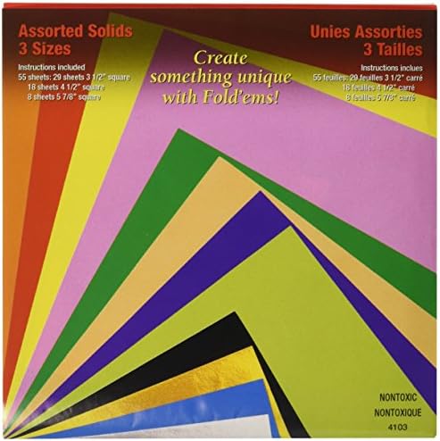 Yasutomo Fold 'EMS Origami Kağıt 55 / Pkg-Çeşitli Renkler