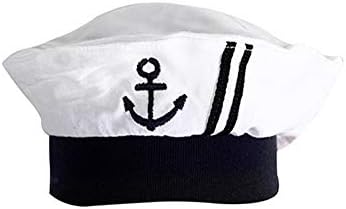 stylesilove.com Erkek bebek deniz denizci pamuk Romper Onesie şapka ve kravat 3pcs tatil kıyafeti ile