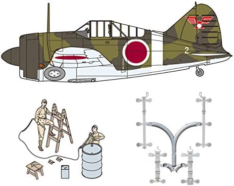 FineMolds 1/48 B-339 Buffalo Japon Ordusu Yer Ekibi ve Ekipmanları 1-Plastik Model Oluşturma Kiti 48994