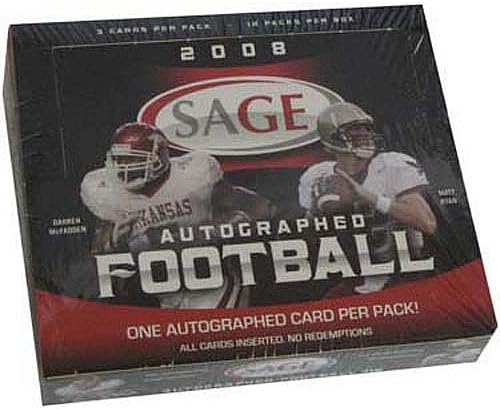 NFL 2008 Sage Ticaret Kartları 12 Paket