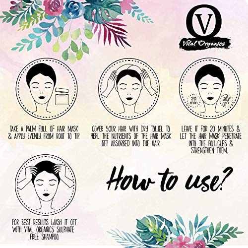 Dharma Vital Organics Argan ve Soğan Anti Saç Dökülmesi ve Saç Büyüme Derin Klima Saç Maskesi Sülfat Ücretsiz Kuru veya Hasarlı