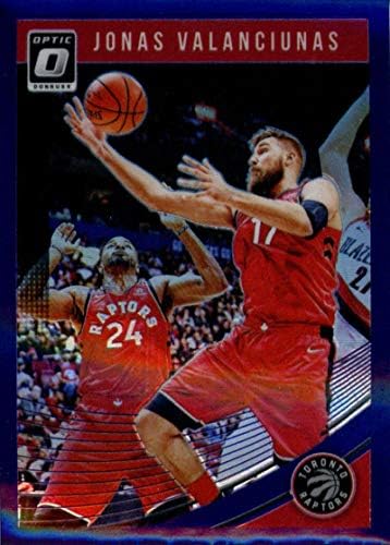 2018-19 Donruss Optik Mor Basketbol 43 Jonas Valanciunas Toronto Raptors Panini Amerika'dan Resmi NBA Ticaret Kartı