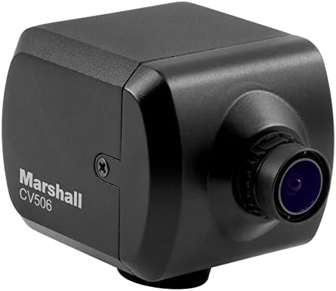 Marshall Electronics CV506 M12 Montajlı ve Değiştirilebilir 3.6 mm Lensli (72 AOV) Full HD Minyatür Kamera, 60 fps'de 1920x1080p,