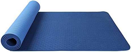 XHE Yoga Mat TPE Yoga Mat Çift Katmanlı Çift Renk 6mm Çok Fonksiyonlu spor matı Çok Fonksiyonlu Kaymaz Yoga Mat Spor egzersiz