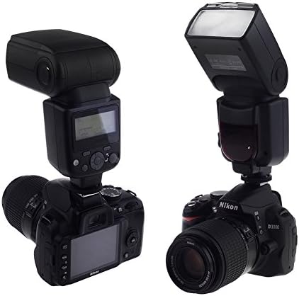 Nikon D40 için Özel Speedlite Flaş (i-TTL) Dikey ve Yatay Döndürme (Dahili Kablosuz Senkronizasyon)