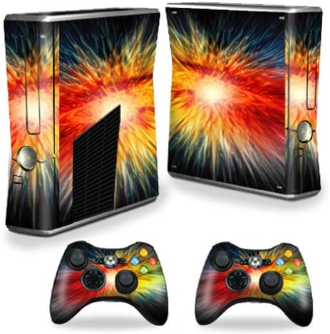 MightySkins Cilt ile Uyumlu Microsoft Xbox 360 S Ince + 2 Denetleyici Skins wrap Sticker Skins Renk Fırtına