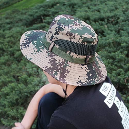 Togethor Güneş Şapka için Erkek/Kadın, Güneş Koruma Geniş Ağız Kova Şapka Kamuflaj Nefes Packable Boonie Balıkçılık Şapka