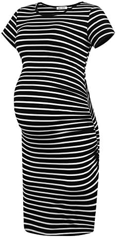 Smallshow kadın Kısa Kollu hamile elbisesi Dantelli Gebelik Giysileri