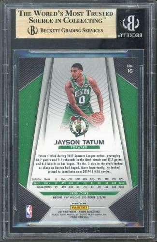Celtics Jayson Tatum 2017 Panini Prizm Gümüş Ödüller 16 Kart Mücevher 9.5! BAS Levha-İmzasız Basketbol Kartları
