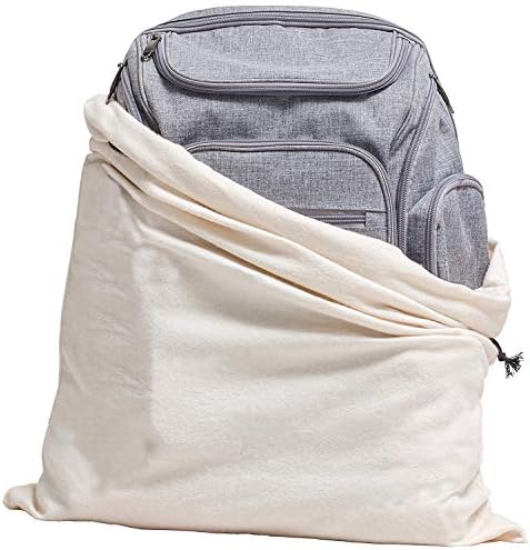 MİSSLO 3 Set Pamuk Nefes Toz geçirmez İpli saklama çantası Çanta, (Paketi 3 XL)
