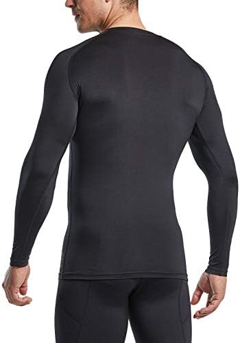 ATHLIO 1 veya 3 Paket erkek Termal Uzun Kollu Sıkıştırma Gömlek, Kış Dişli Spor Baz Katman Üst, atletik Koşu T-Shirt