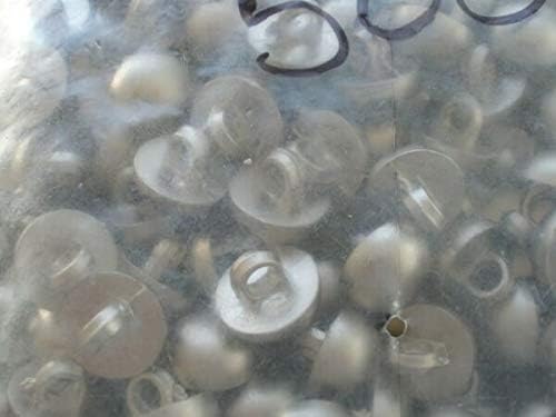 NİCONAD Düğmeler Malzemeleri İçin 500 pc Mat Gümüş Düğmeler 11mm 1/2 top sap Bebek gözler 18L 7/16 toplu el sanatları Moda Bağbozumu