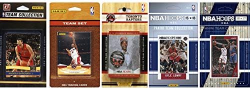 C & I Collectables NBA Toronto Raptors Erkek 5 Farklı Lisanslı Ticari Kart Takım Seti, Beyaz