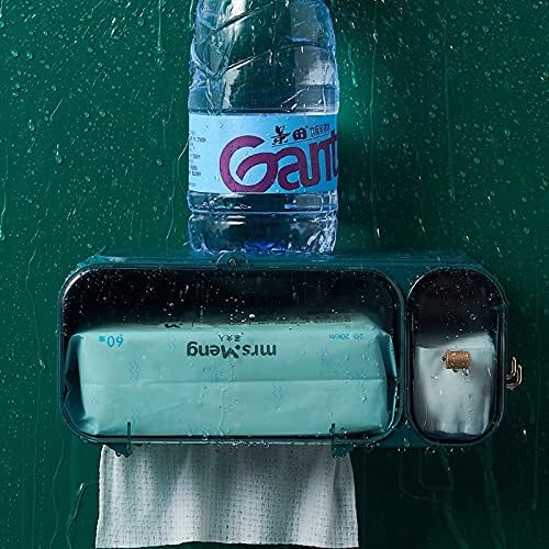 JYDQM WallMounted Tuvalet Doku Kutusu Kapağı İşlevli Banyo Depolama Organizatör Kağıt Tutucu (Renk: Yeşil 2)