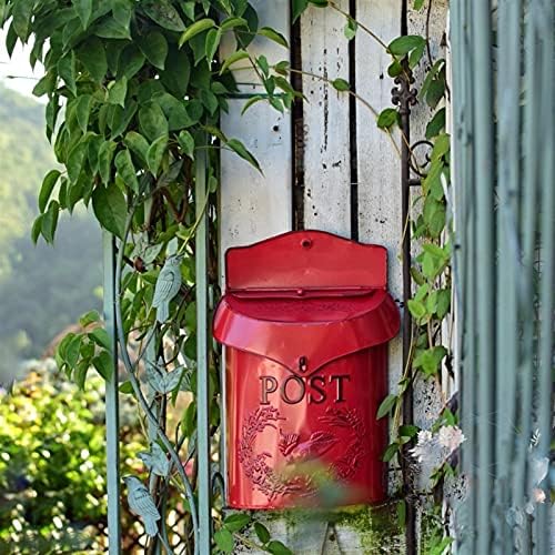 BAİFFEİ Fransız Posta Kutusu Villa Bahçe Açık Kabartmalı Mektup Kutusu Retro Pastoral Sanat Çiçek Dükkanı Cafe Duvar Asılı Dekorasyon