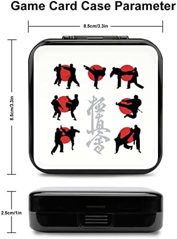 Kyokushin Karate Oyun Kartı Durumda Taşıma saklama kutusu ile 24 kart tutucu için Nintendo Anahtarı