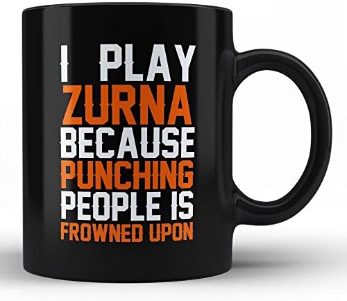 Ben Oynamak Zurna En İyi Beyaz Kahve Kupa Tarafından Hom Komik Alay Alıntı Hediye İçin Zurna Oyuncular / Besteciler / Müzisyenler