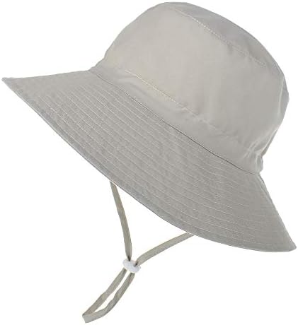 Bebek Güneş Şapka Yürüyor Boy Kız Plaj Yüzmek UPF 50 + Yaz Kova Şapka Çocuklar Bebek Geniş Ağız Ayarlanabilir Güneş Şapka