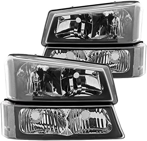Spec-D Tuning Far Siyah Temizle + tampon ışıkları Lambaları Chevy Silverado 2003-2007 L+R Çifti Meclisi ile Uyumlu