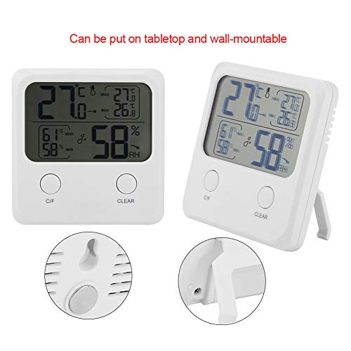 Termometre Dijital Elektronik Higrometre Kapalı Arka Işık Nem Sıcaklık Monitorfor Ev Ofis