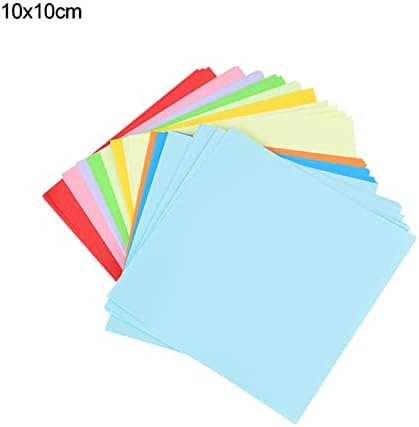 QXXJH Origami 100 adet Kare Origami Kağıt Çift Taraflı Düz Renk Katlanır Kağıt Renkli Çocuklar El Yapımı DIY Scrapbooking Craft