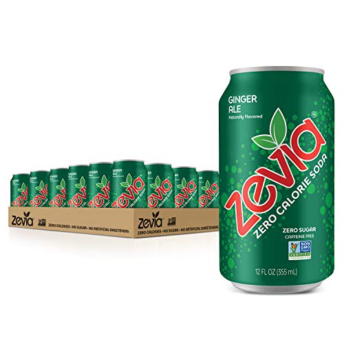 Zevia Sıfır Kalorili Soda, Vişneli Kola, 12 Onsluk Kutular (24'lü Paket)