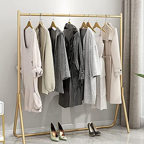 WENH Ağır Hizmet Tipi Giysi Rayı, Ağır Giysi Rayı, Modern Minimalist Metal Perakende Giyim Vitrini, Yatak Odası Palto askılık