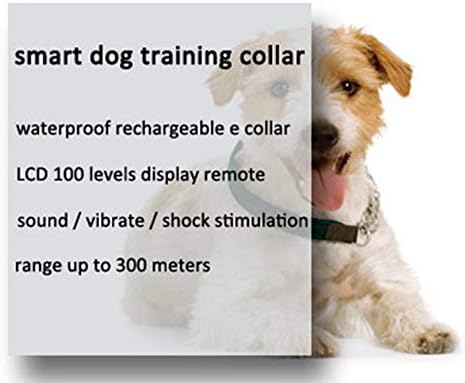Köpek eğitim yaka Şarj Edilebilir yaka, 3 eğitim modları, bip, titreşim ve şok, 100-stop ayarlanabilir alıcı, LED ekran fonksiyonu,