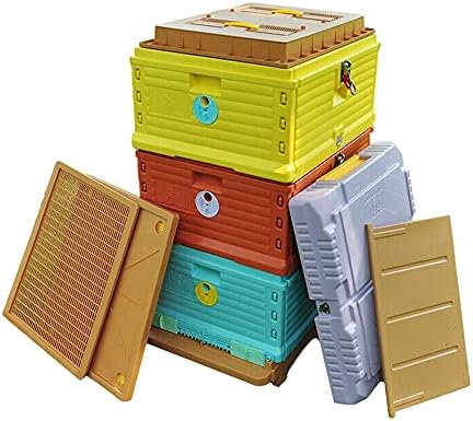 Termo Arı Kovanı Plastik Yalıtımlı Arı Kovanı Seti Termo Arı Kovanı Kutusu arı Evi (Üç Katmanlı) [Çerçeve Dahil Değildir]