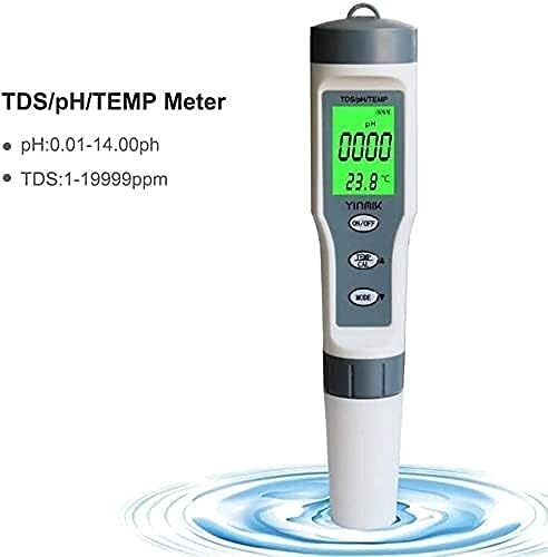 YUESFZ Hassas Metre Dijital Test Cihazı TDS/PH / Sıcaklık Üçü bir arada test kalemi Ph Değeri Ph Ölçer Tds / ph Su Kalitesi test