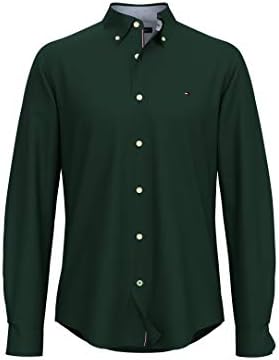 Tommy Hilfiger erkek Uzun Kollu Düğme Aşağı Oxford Gömlek Özel Fit