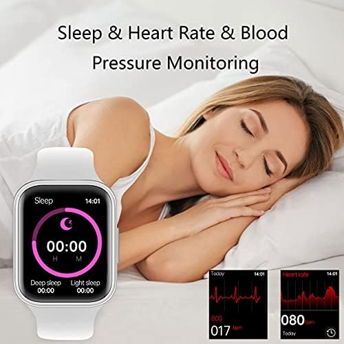 Çağrı ile GARİNEMAX Akıllı İzle (Alma/Arama Yapma) Erkekler Kadınlar için Kalp Hızı Kan Basıncı Monitörü ile Spor İzci, iOS iPhone