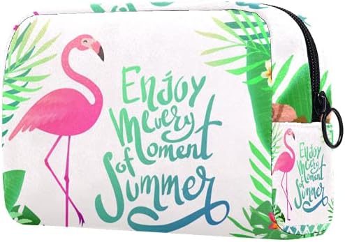Makyaj Çantası Seyahat Kozmetik Çantası Kılıfı Çanta Çanta Fermuarlı-Flamingolar