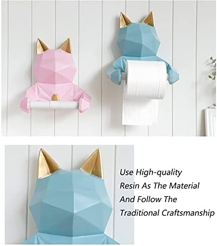 YFJBHDIAN Karikatür Şanslı Kedi tuvalet kağıdı tutucusu Doku Kutusu Geri Çekilebilir duvar rafı rulo kağıt havlu tutucu havlu