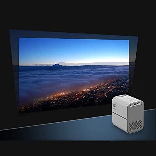 BXZYYL Taşınabilir Projektör için Açık Filmler Gece, 1080 P Mini Projektör, akıllı Projektör Ev Eğlence (Renk: Siyah)